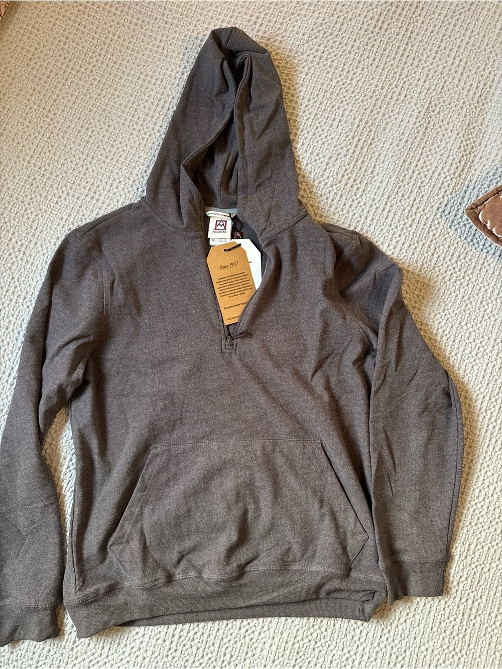 Avalanche Men's Hooded Sweater - brown gray
